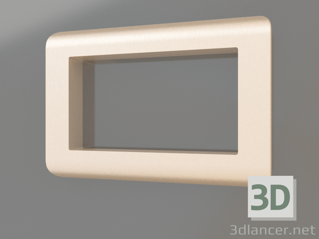 3d model Frame for double socket Stream (champagne) - preview