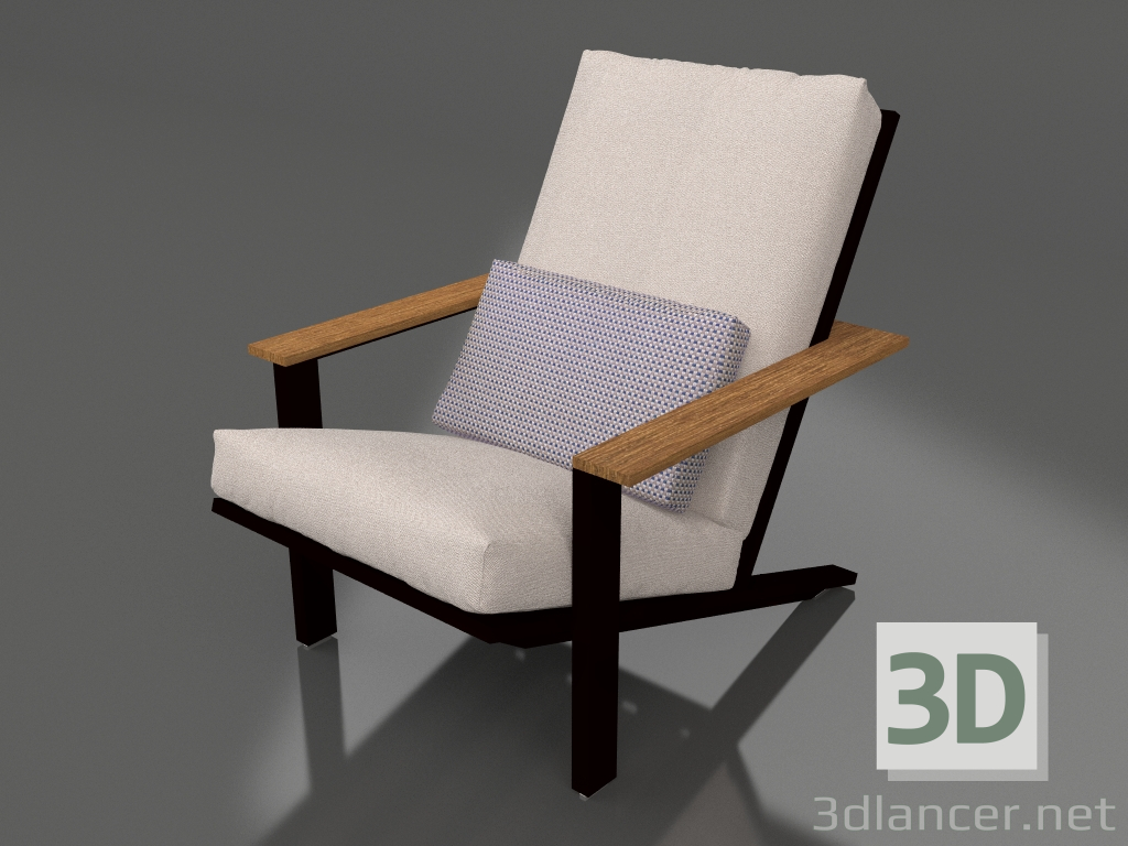 3d модель Клубне крісло для відпочинку (Black) – превью