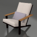 3d model Club lounge chair (Black) - preview