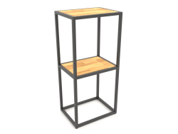 Rack-console rectangulaire (BOIS, 40x30x86, 2 étagères)