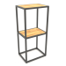 modello 3D Console rack rettangolare (WOOD, 40x30x86, 2 ripiani) - anteprima