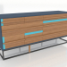 modello 3D Cassettiera KAMAL 1800x450x720 mm - anteprima