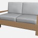3d model Sofa 2-seater 2 Seater Sofa 6442 6449 - preview