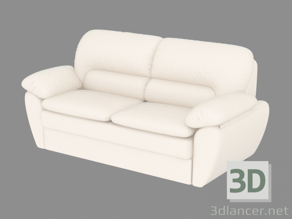 3D modeli Deri kanepeler Çift - önizleme