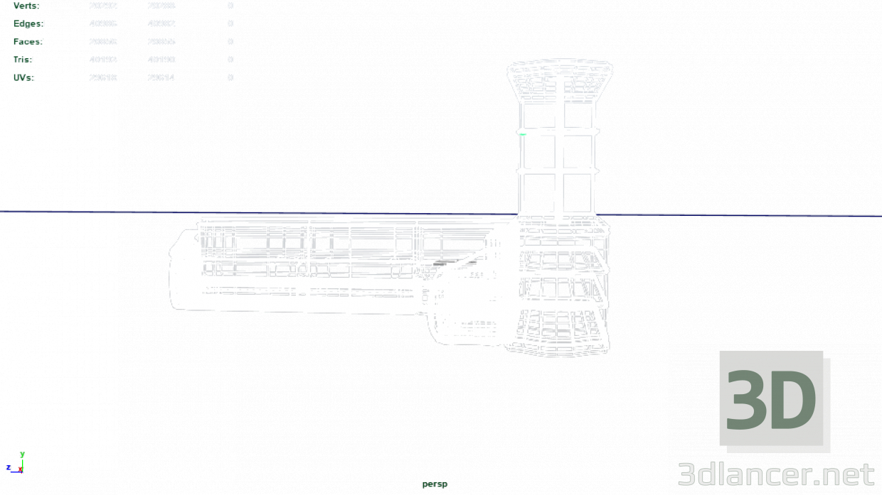 3d model Bar counter with sofa 27986