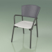 3d model Silla 021 (Metal Ahumado, Gris, Resina de Poliuretano Gris) - vista previa