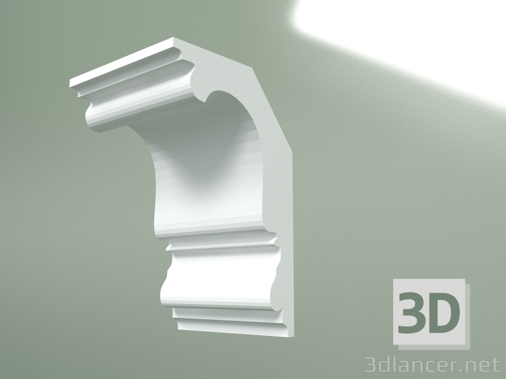 modèle 3D Corniche en plâtre (socle de plafond) KT267 - preview