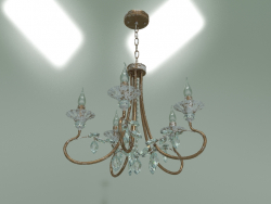 Hanging chandelier 60057-5 (white with gold)