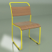 3d model Chair Church (yellow matte) - preview