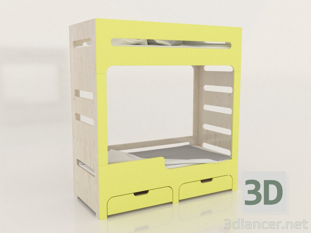 modèle 3D Lit superposé MODE HL (UJDHL0) - preview