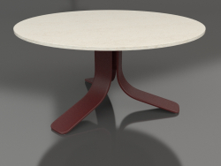 Coffee table Ø80 (Wine red, DEKTON Danae)