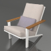 modèle 3D Fauteuil lounge club (Blanc) - preview