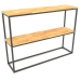 3D Modell Rack-Konsole rechteckig (HOLZBODEN, 120x30x86, 2 Regale) - Vorschau