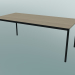 3d model Rectangular table Base 190x85 cm (Oak, Black) - preview