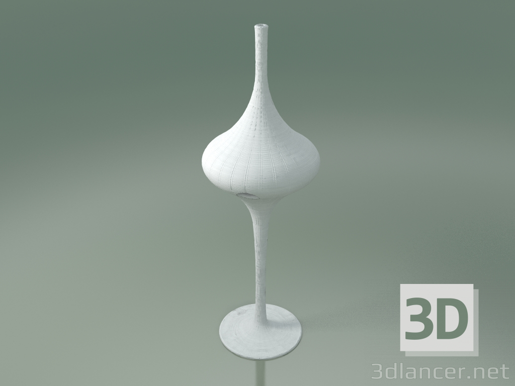 modello 3D Lampada da terra (M, bianco lucido) - anteprima