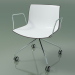3d model Chair 0219 (4 castors, with armrests, chrome, two-tone polypropylene) - preview