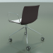 3d model Chair 0219 (4 castors, with armrests, chrome, two-tone polypropylene) - preview