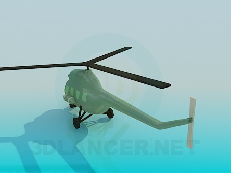 3d model Helicopter - preview 3d model Helicopter - preview