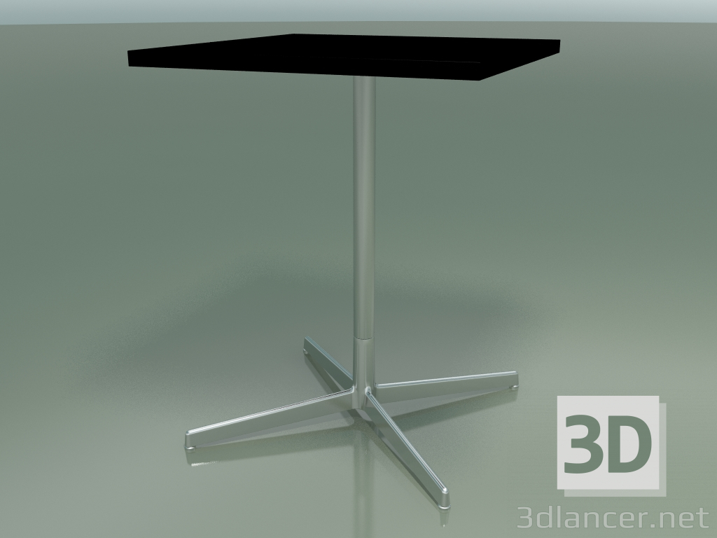 3D Modell Quadratischer Tisch 5508, 5528 (H 74 - 59 x 59 cm, schwarz, LU1) - Vorschau