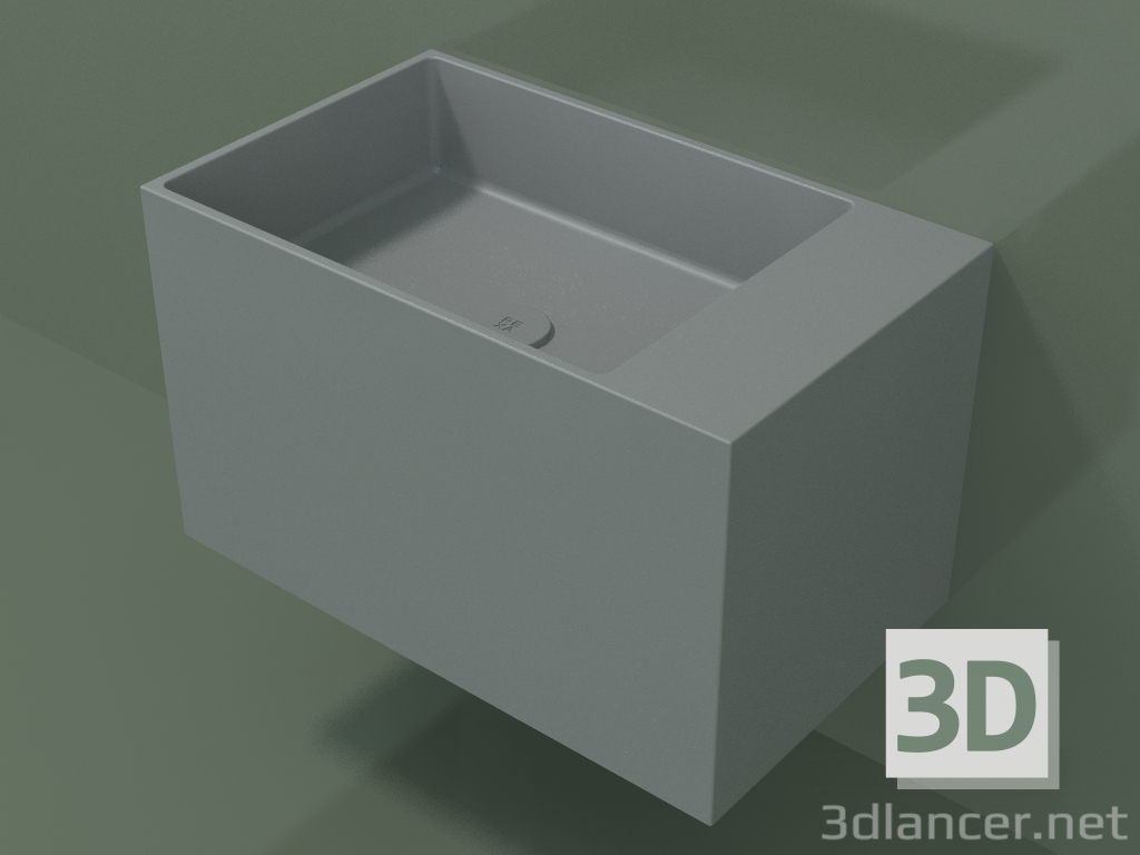 3d model Wall-mounted washbasin (02UN32102, Silver Gray C35, L 60, P 36, H 36 cm) - preview