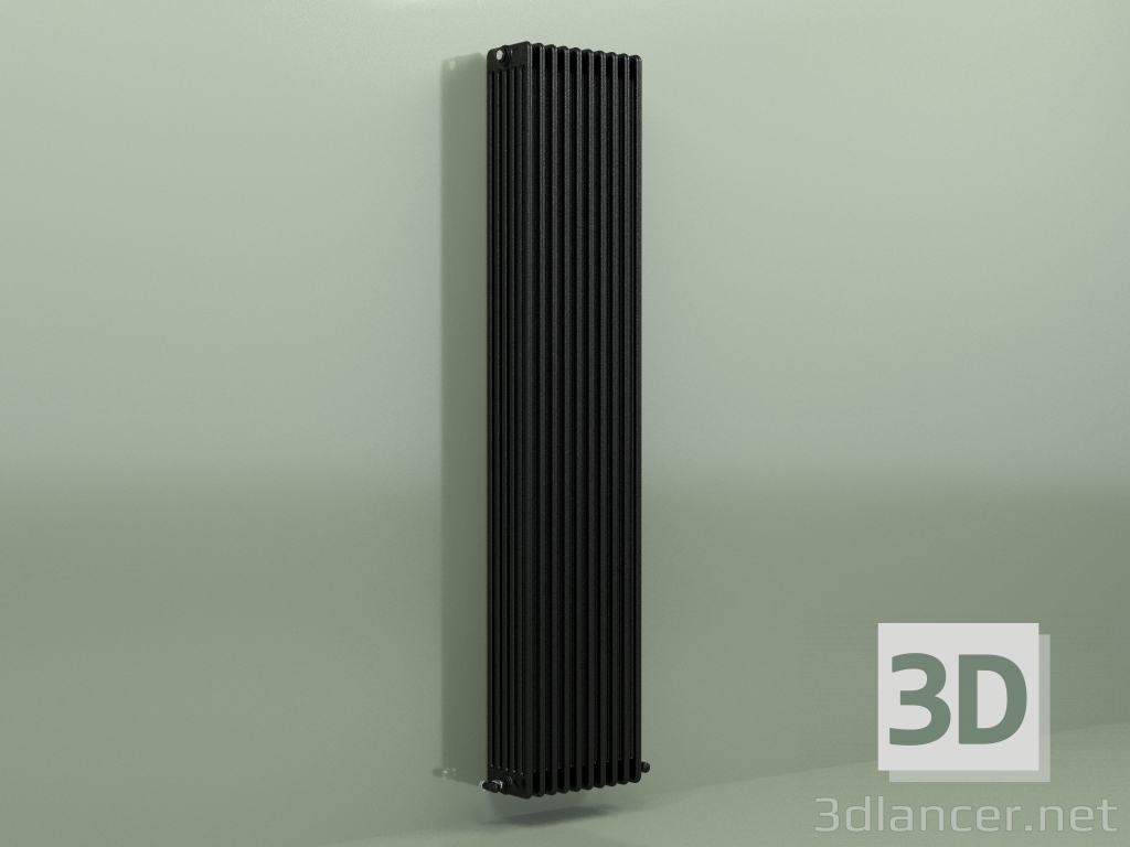 modèle 3D Radiateur TESI 6 (H 2200 10EL, Noir - RAL 9005) - preview