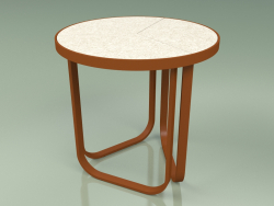 Side table 008 (Metal Rust, Gres Ivory)