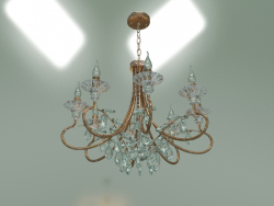 Hanging chandelier 60057-8 (white with gold)