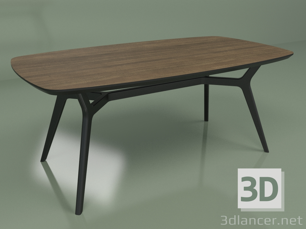 modello 3D Tavolo da pranzo Johann Noce (1800x1000) - anteprima