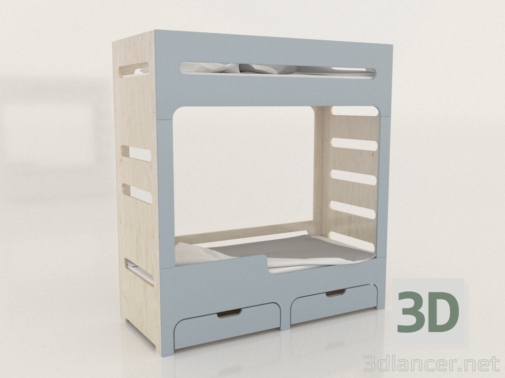 modèle 3D Lit superposé MODE HL (UQDHL0) - preview