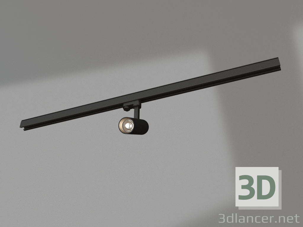 modello 3D Lampada LGD-GERA-4TR-R55-10W Day4000 (BK, 24 gradi, 230V, DALI) - anteprima