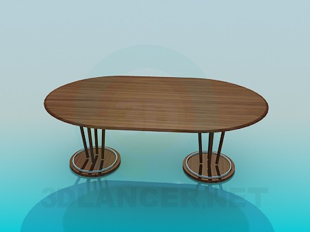 modelo 3D La gran mesa en el comedor - escuchar modelo 3D La gran mesa en el comedor - escuchar