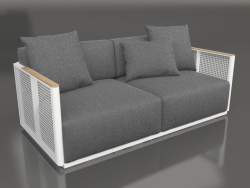 2-seater sofa (White)