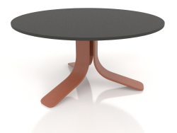 Кофейный стол Ø80 (Terracotta, DEKTON Domoos)