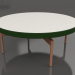 modèle 3D Table basse ronde Ø90x36 (Vert bouteille, DEKTON Sirocco) - preview