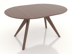 Folding dining table 1400x1000 mm (ash walnut)