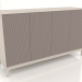 modello 3D Mobile TV FARGO con frontali fresati 1600x500x950 mm (platino, rovere sbiancato, opzione 3) - anteprima
