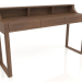 modèle 3D Bureau, finition placage noyer F (148,6 x 45 x 90 cm) - preview