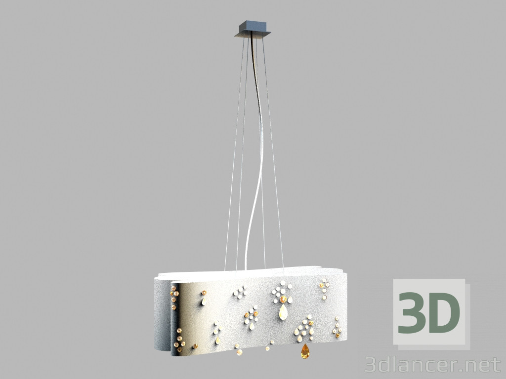modèle 3D Lampe suspension Pioggia MD 1100354-4A - preview