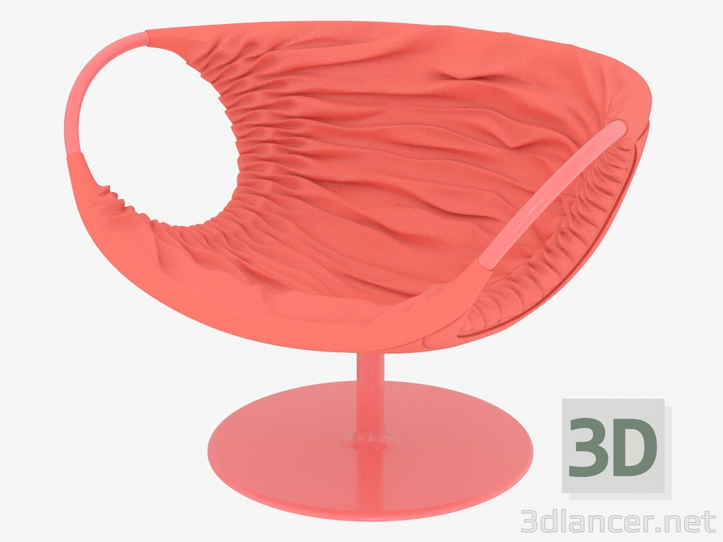 modello 3D Poltrona in pelle - anteprima