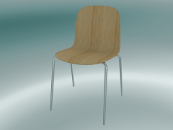 Visu chair with tube base (Oak)