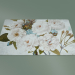 3d model Carpet Digit White Roses (S122) - preview