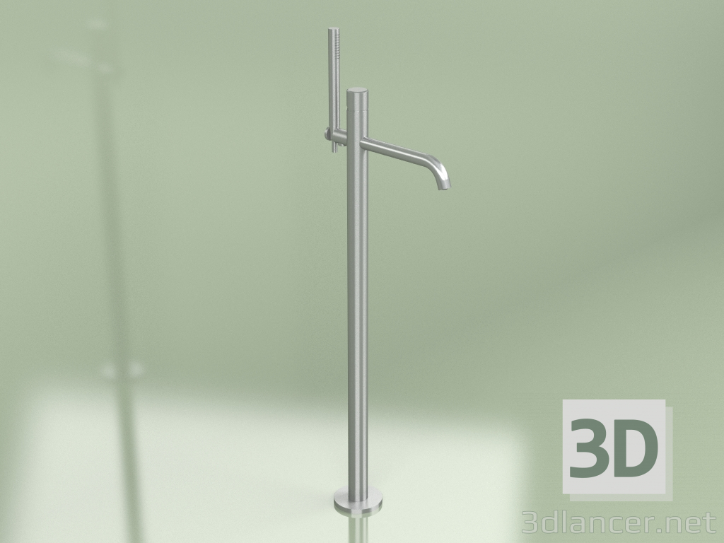 3d model Floor-standing bath mixer with hand shower (16 62, AS) - preview