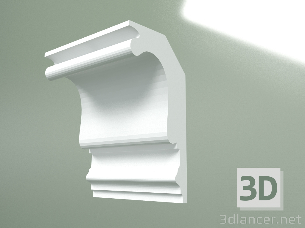 modello 3D Cornicione in gesso (zoccolo a soffitto) KT269 - anteprima
