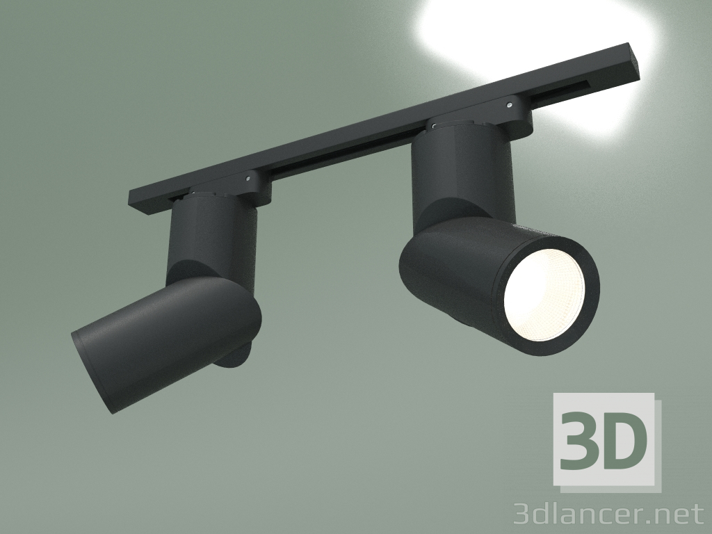 3D Modell LED-Schienenleuchte LTB33 (schwarz) - Vorschau