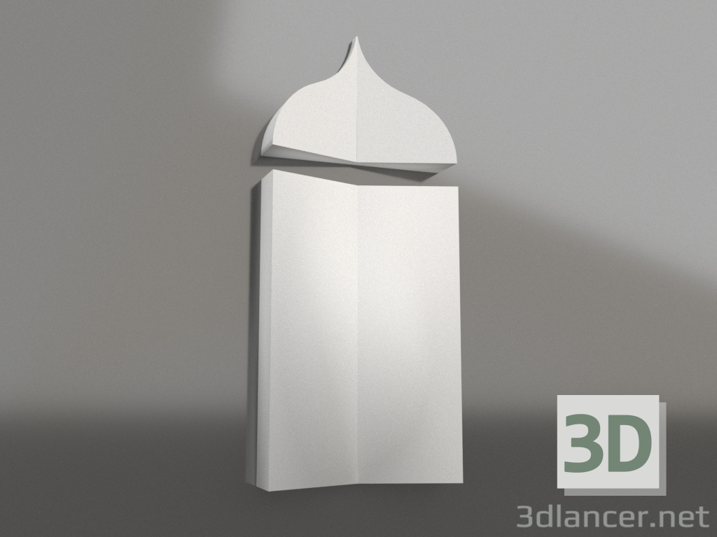 modello 3D Sinfonia di cristallo Un pannello 3d - anteprima