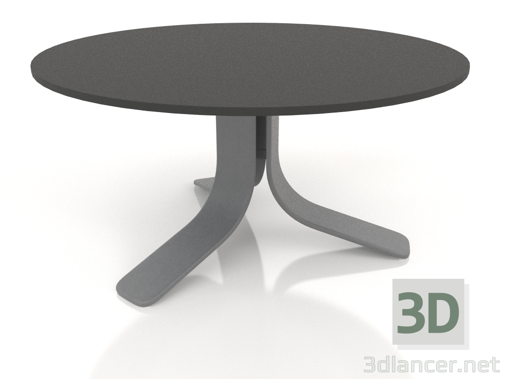 modello 3D Tavolino Ø80 (Antracite, DEKTON Domoos) - anteprima