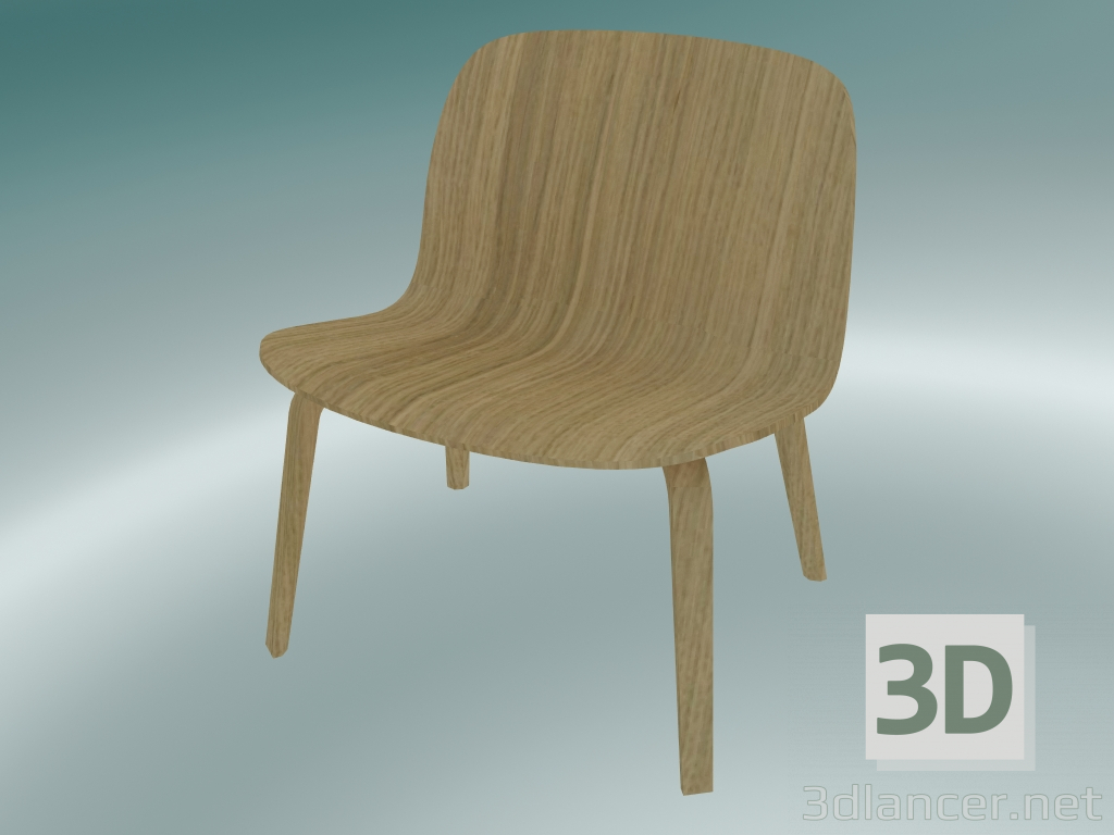 Modelo 3d Cadeira para descanso Visu (Oak) - preview