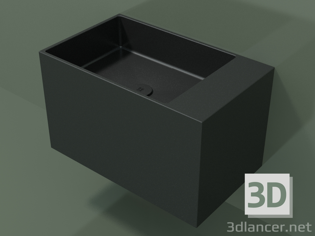 modello 3D Lavabo sospeso (02UN32102, Deep Nocturne C38, L 60, P 36, H 36 cm) - anteprima