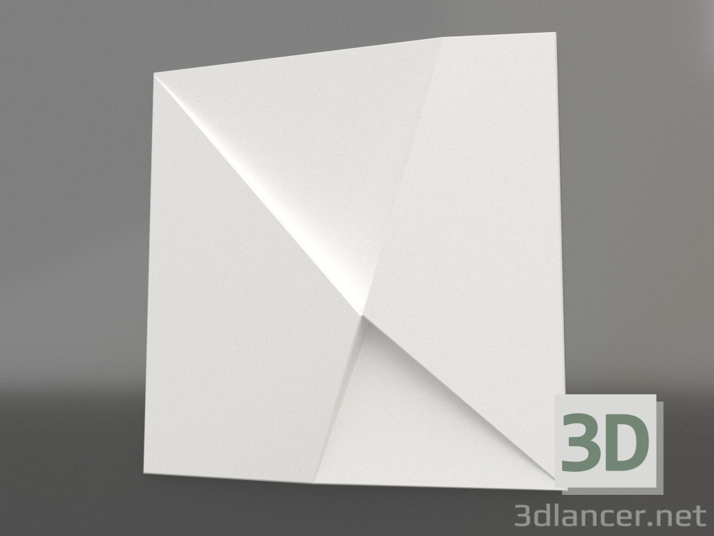 modello 3D pannello 3d D-01 - anteprima