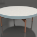 modèle 3D Table basse ronde Ø90x36 (Bleu gris, DEKTON Sirocco) - preview